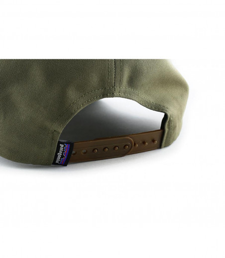 Patagonia green white curve cap P6 Logo Roger white glades green